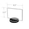 Azar Displays 8.5"W x 5.5"H Horizontal Frame on a Weighted Black Round Base, PK10 108704 - alternate 3